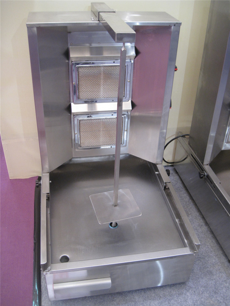 Gas de acero inoxidable vertical comercial Parrilla Shawarma (GRT-SH862)