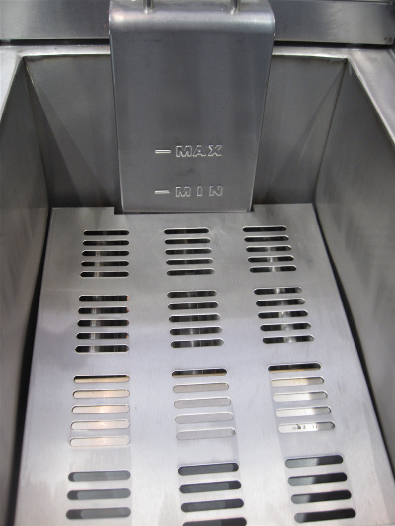 Freidora industrial de tanques dobles para freír la comida (GRT-E132V)