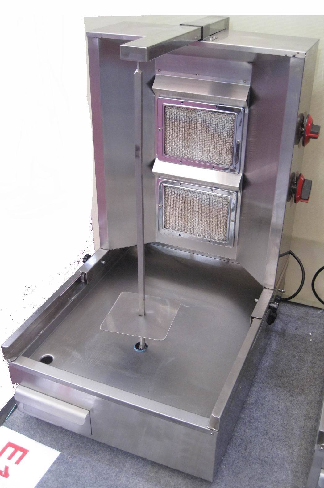 Gas de acero inoxidable vertical comercial Parrilla Shawarma (GRT-SH862)