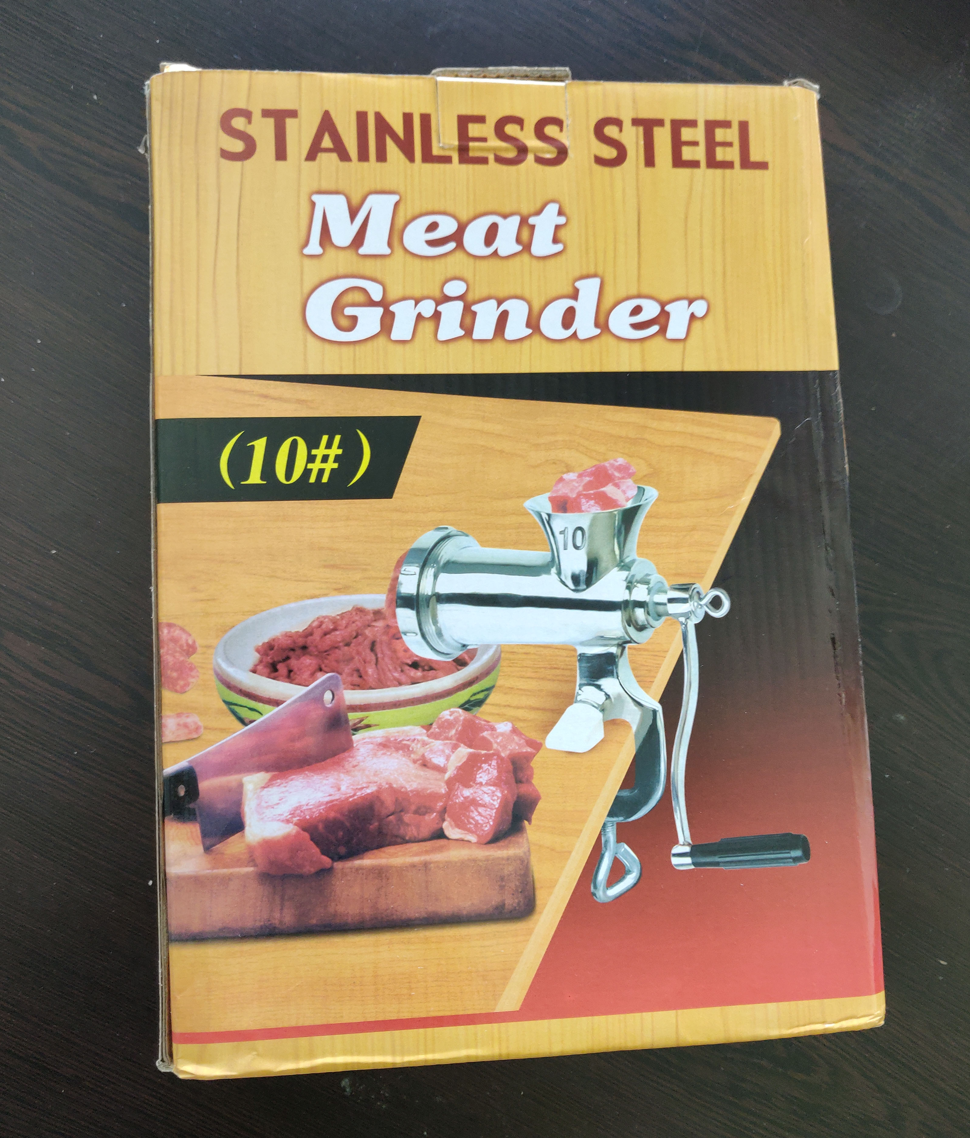 GRT10 Stainless Steel Hand Operated Porkert Meat Mincer Manual Meat