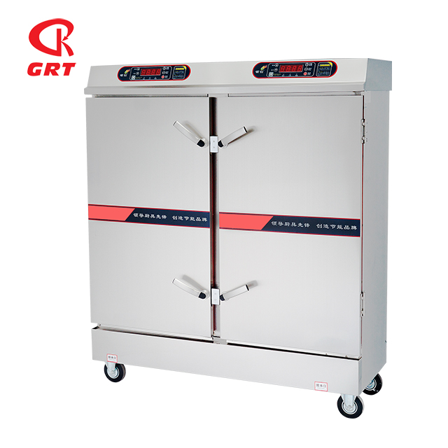 GRT-FC24 Hot Sale Stainless Steel Double Door Food Steamer Cabinet Machine