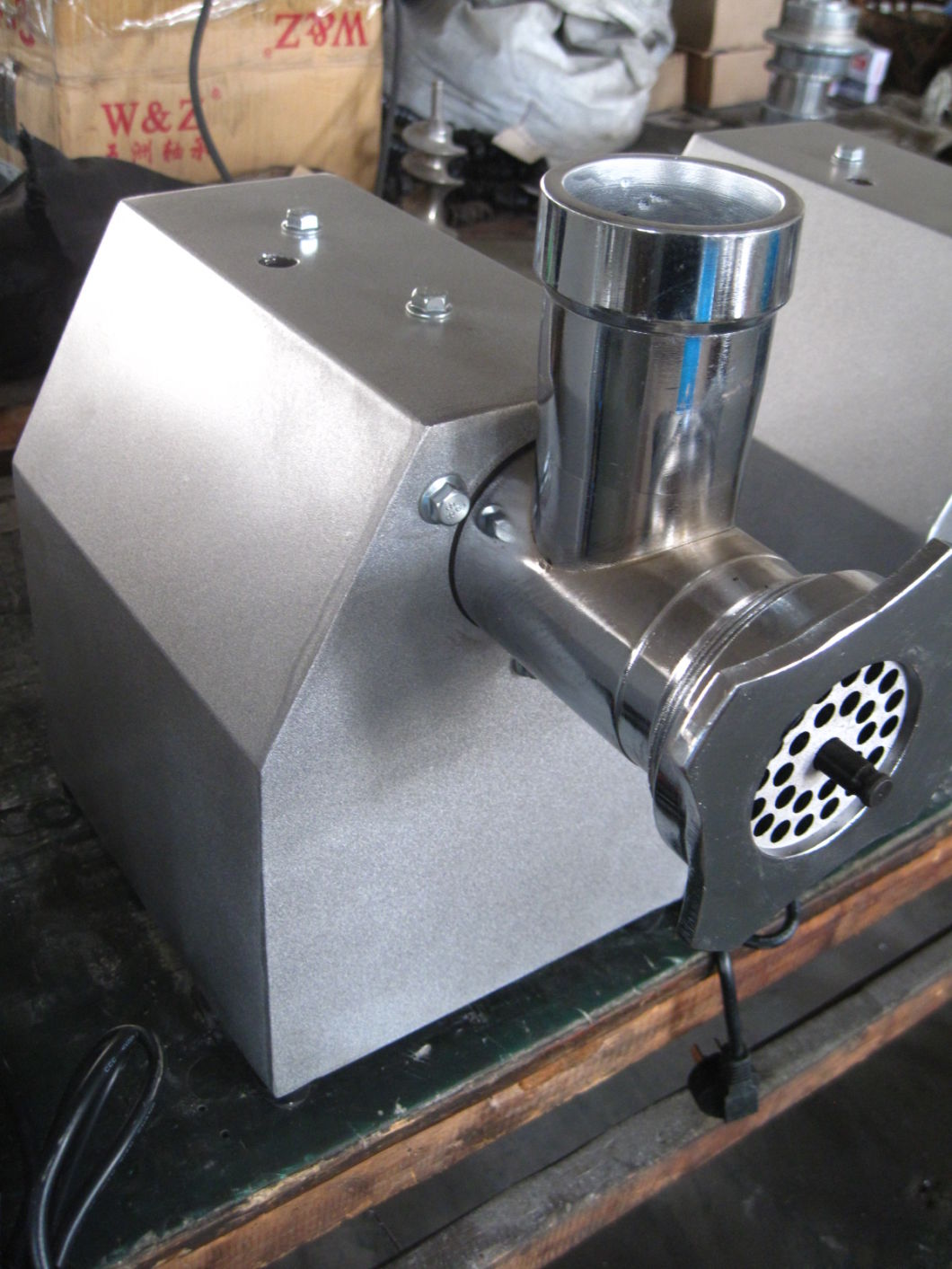 Molino el&eacute;ctrico de carne el&eacute;ctrica de acero inoxidable GRT-MC12P