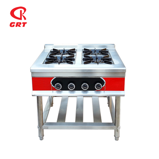 GRT-4W Stainless Steel Free Standing 4 Burner Gas Stove