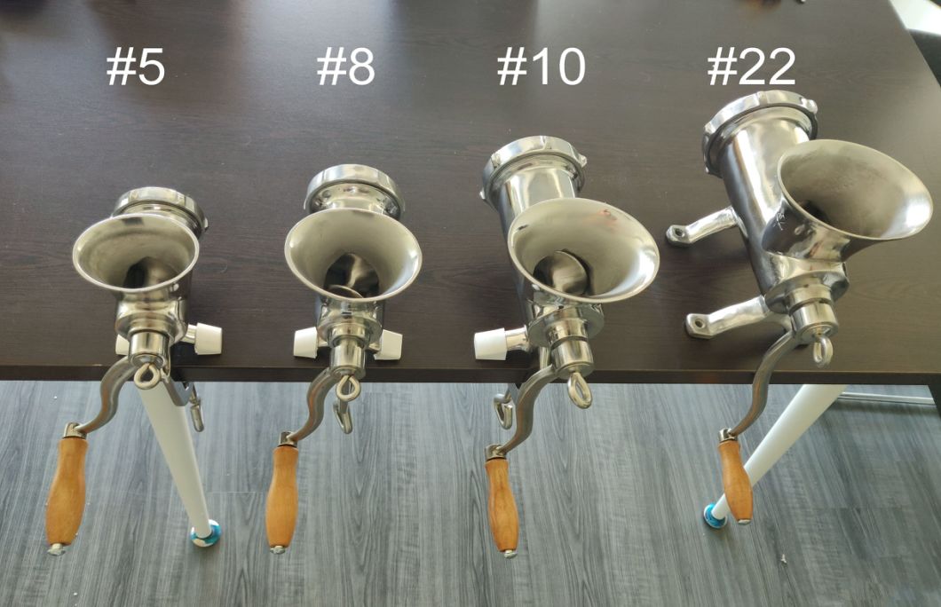 Grt- # 10 acero inoxidable acero inoxidable carnic carne molinillo molinillo manual molinillo de carne