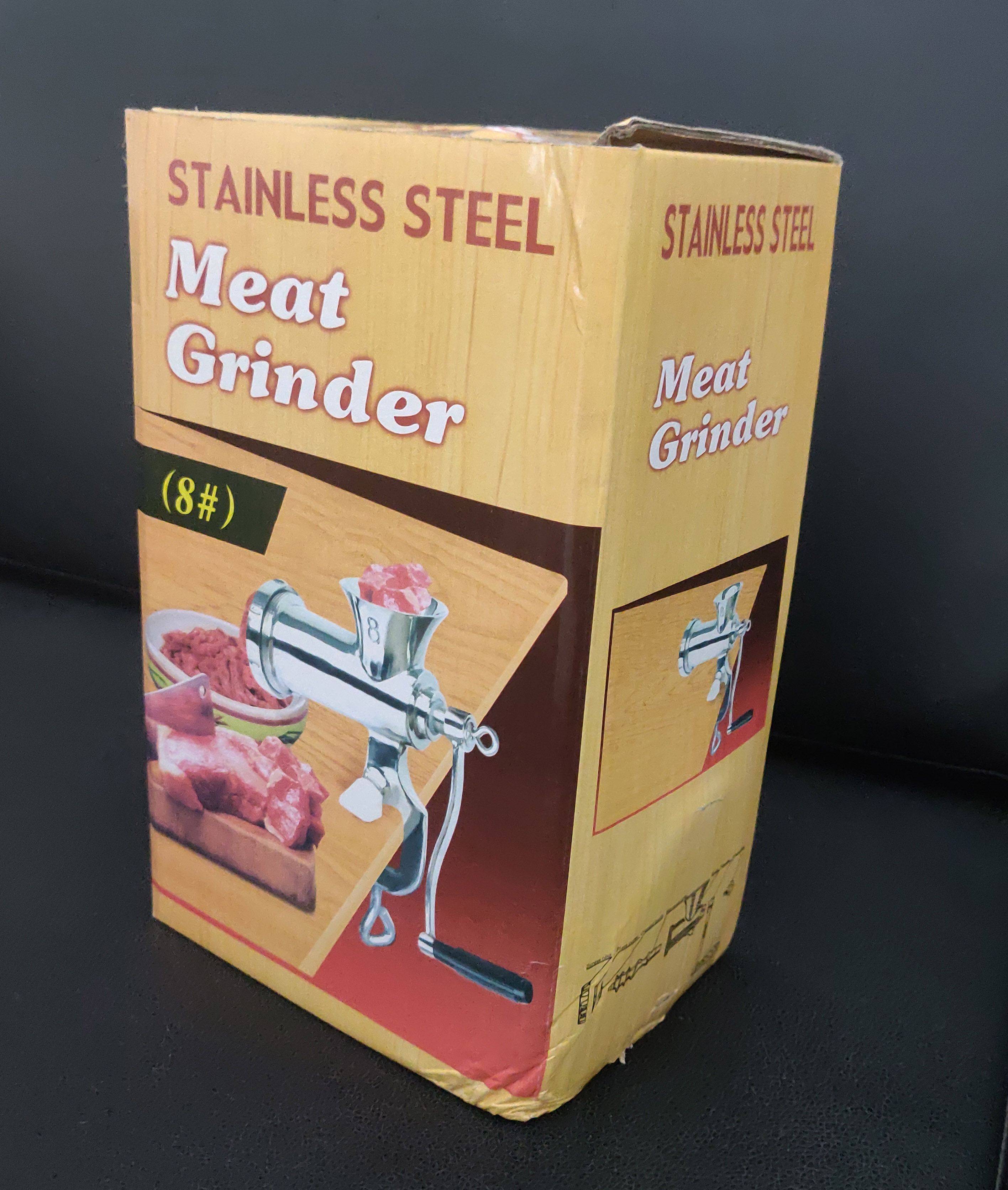 GRT-#8 Stainless Steel Hand Operated Porkert Meat Mincer Manual MeRT