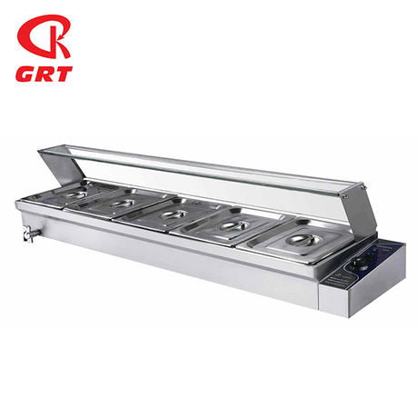 GRT-RTC5H 5PAN Stainless Steel Wet Bain Marie For Sale 