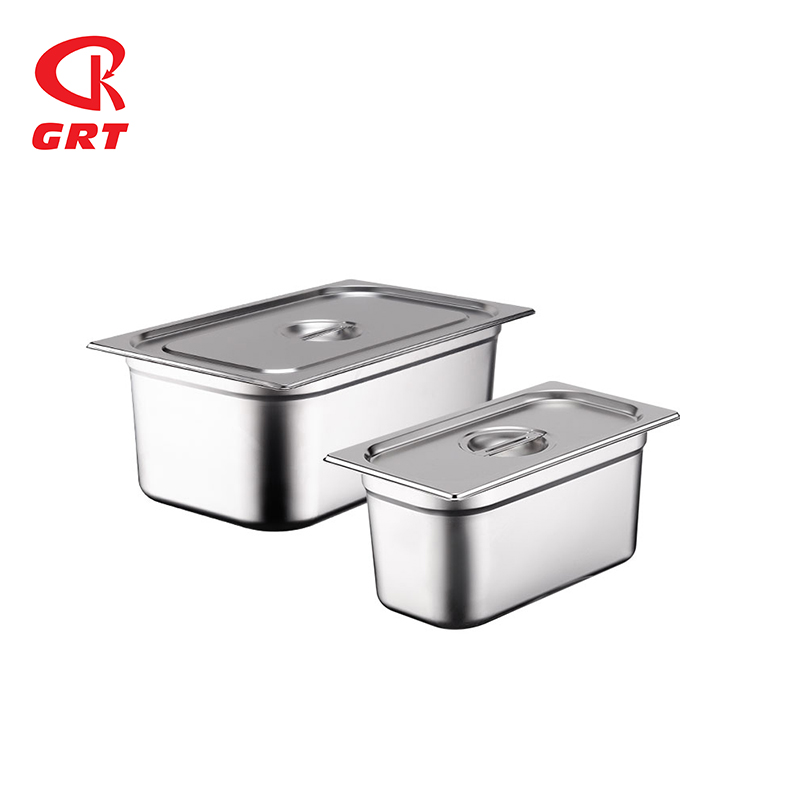 0.6/0.7mm 1/3 European GN Container 20/60/150/200mm High Stainless Steel Food Pan