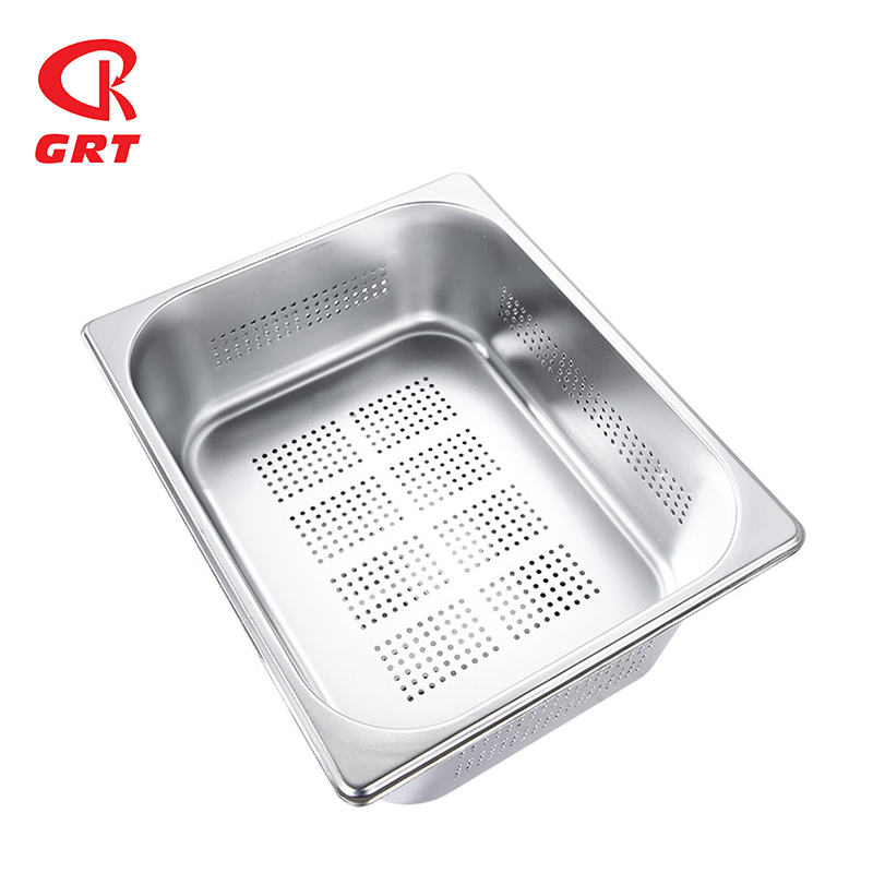 EU/US style stainless steel 1/1 1/2 Gastronorm Food pans for Restaurant Perforated Gastronorm Pan
