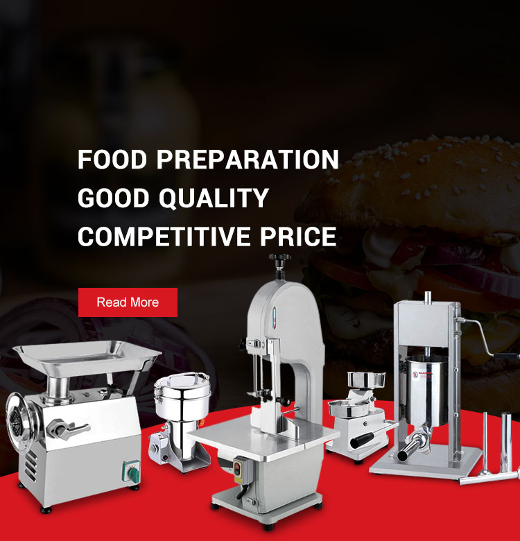 meat grinder, fryer, refrigerator, mixer, sink Garyton