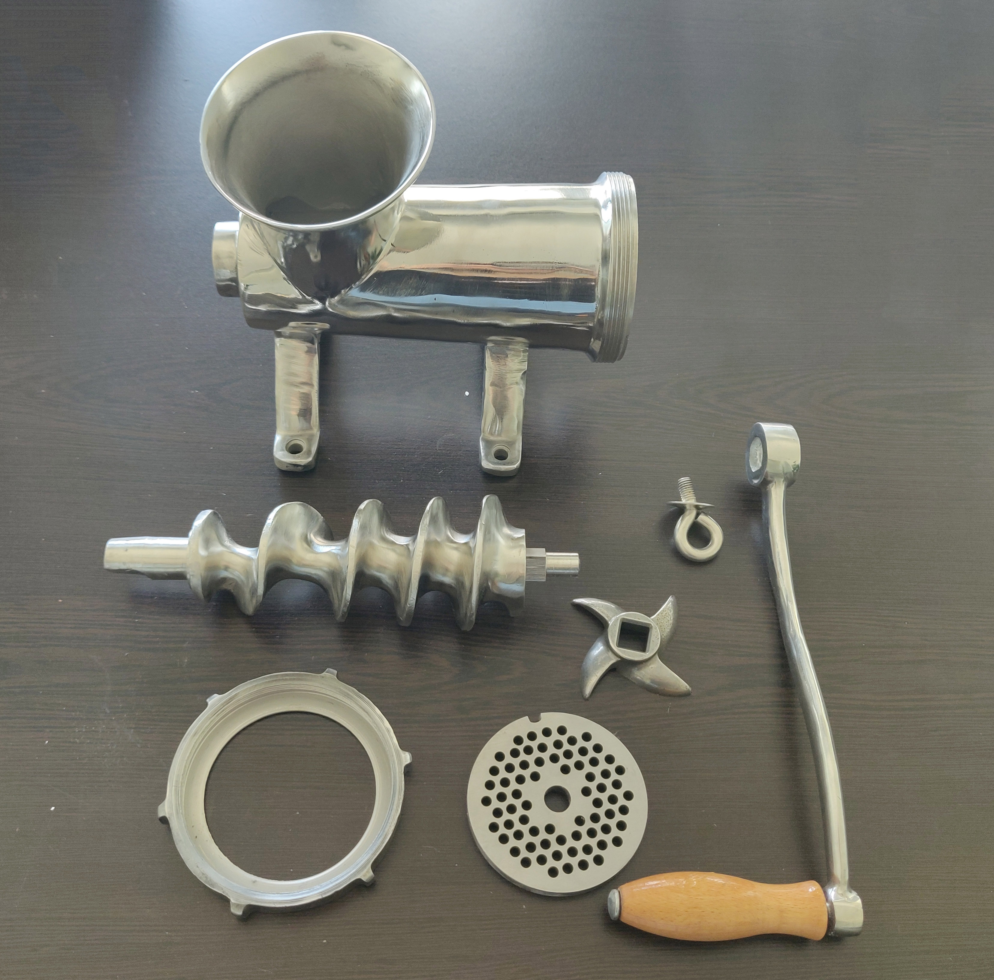 GRT22 Stainless Steel Hand Operated Porkert Manual Meat Grinder Meat