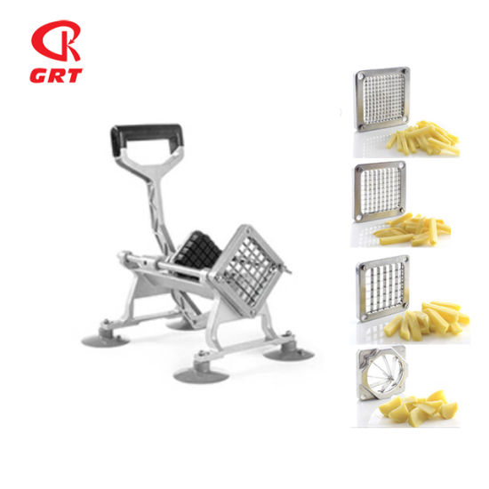 Electric French Fry Cutter with 6mm 9mm 13mm and 8-Wedge Blade