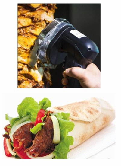 GRT-KS100B Electric Shawarma Slicer Wireless Kebab Knife Gryro Cutter for Shawarma
