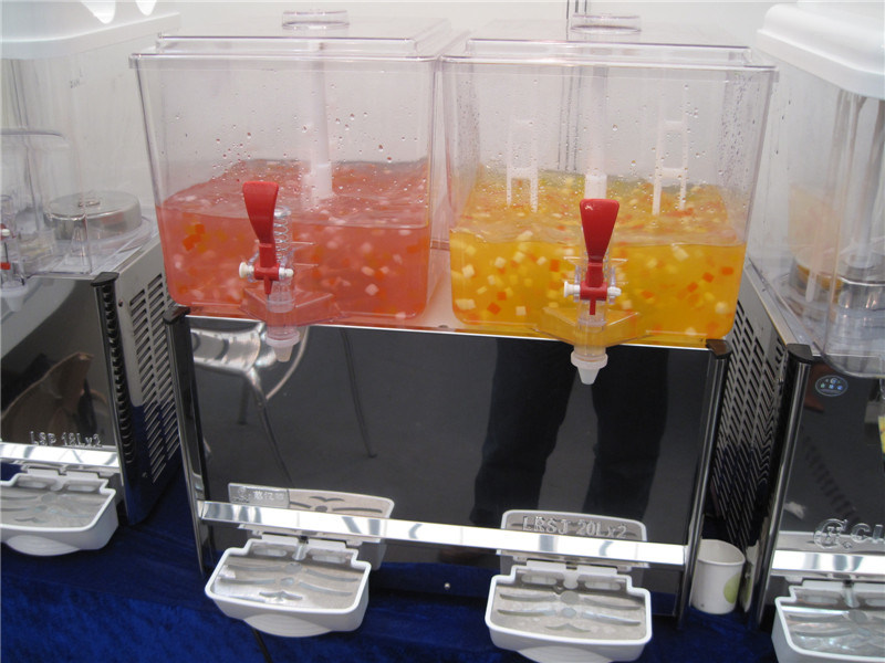 Dispensador de bebidas fr&iacute;as para mantener el jugo (GRT-LSJ20L * 2)