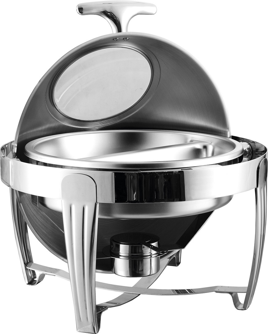 GRT-721BKS Visible Window Round Chafing Dish For Sale 